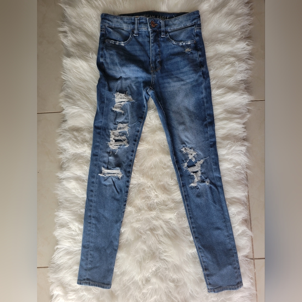 Hi rise long Jeans